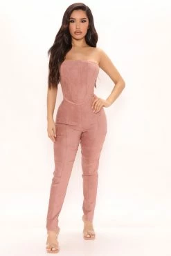 Fashion Nova Legging Sets Because I Can Pant Set - Mauve