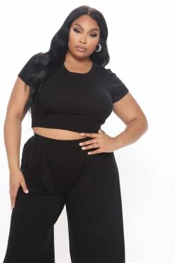 Fashion Nova Chosen One Pant Set - Black