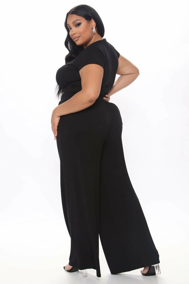 Fashion Nova Chosen One Pant Set - Black