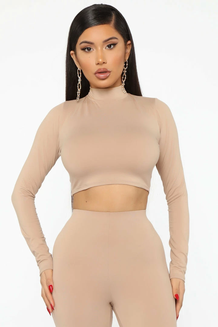 Fashion Nova Legging Sets Meet At My Favorite Spot Legging Set - Taupe