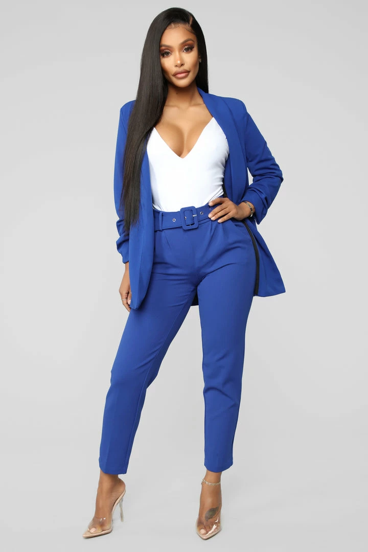 Fashion Nova Matching Separates The Celine Blazer - Royal
