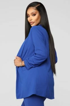 Fashion Nova Matching Separates The Celine Blazer - Royal