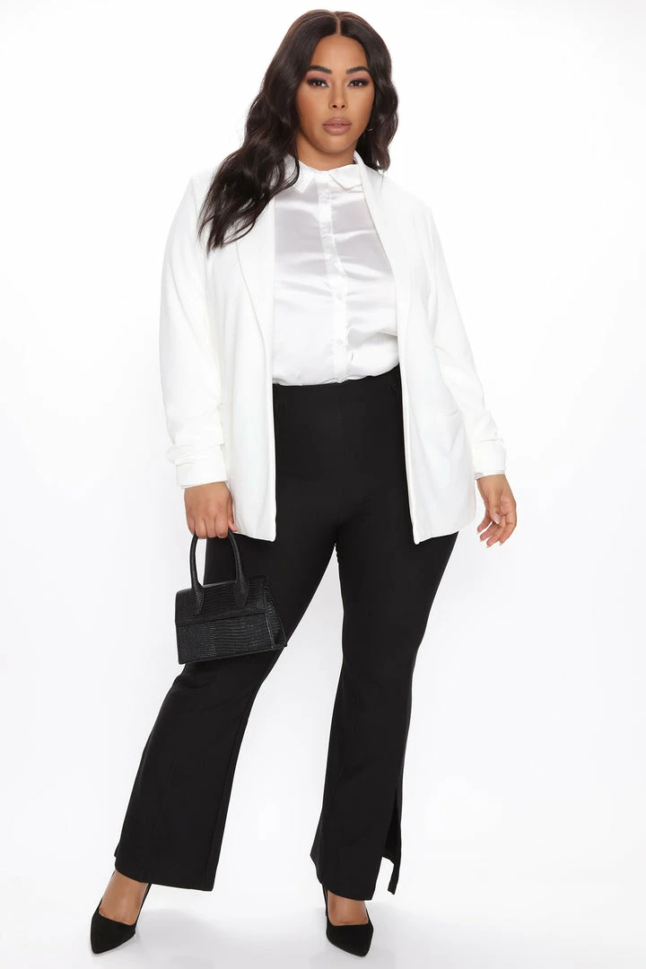 Fashion Nova The Celine Blazer - Ivory Matching Separates
