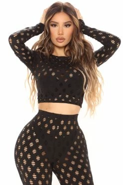 Fashion Nova Enough Play Bestie Legging Set - Black