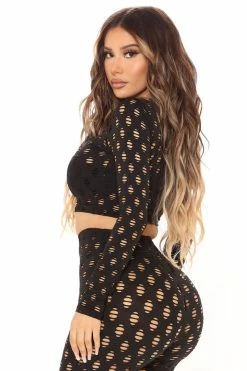 Fashion Nova Enough Play Bestie Legging Set - Black