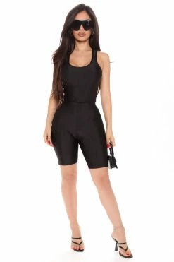 Fashion Nova Always Acting Short Set - Black