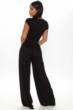 Fashion Nova Chosen One Pant Set - Black