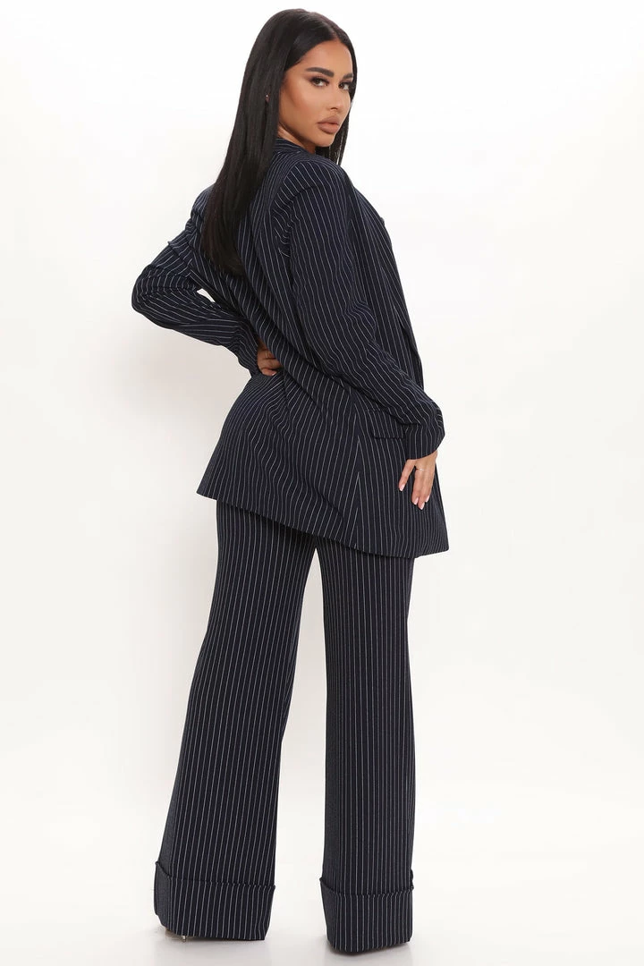 Fashion Nova Matching Separates Dahlia Blazer - Navy/combo