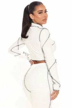 Fashion Nova Mutual Feelings Jogger Set - White
