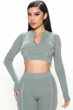 Fashion Nova Legging Sets The Headliner Legging Set - Sage