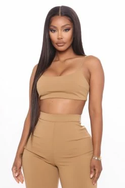 Fashion Nova Cassie Pant Set - Camel