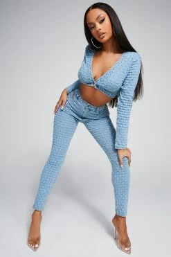 Fashion Nova Matching Separates Best Wishes Denim Jacket - Light Wash