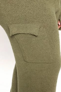 Fashion Nova Let's Get Cozy Pant Set - Olive