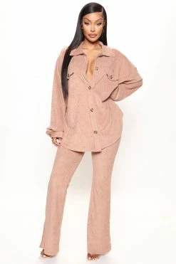 Fashion Nova Elisa Pant Set - Taupe