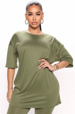 Fashion Nova Legging Sets Weekend Vibes Legging Set - Olive