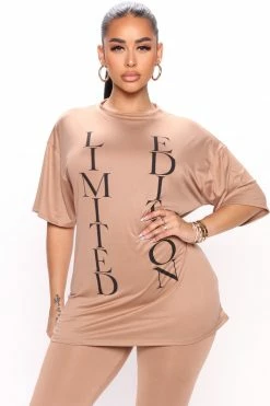 Fashion Nova Legging Sets She's Limited Edition Legging Set - Taupe