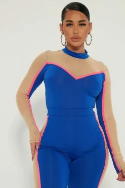 Fashion Nova Sport Mode Pant Set - Royal