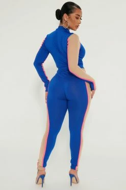 Fashion Nova Sport Mode Pant Set - Royal