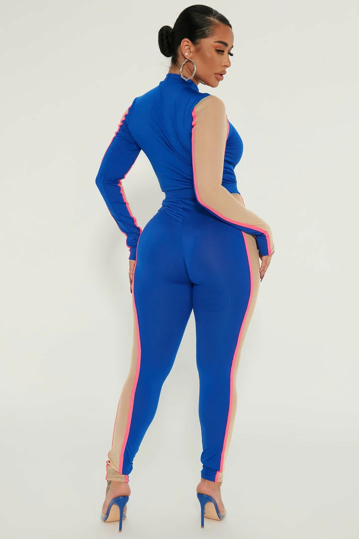 Fashion Nova Sport Mode Pant Set - Royal