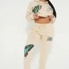 Fashion Nova Stay Lifted Butterfly Jogger Pant - Sand Matching Separates
