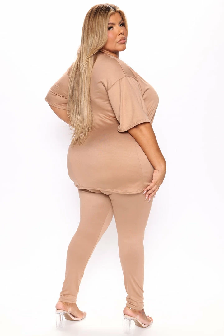 Fashion Nova Legging Sets She's Limited Edition Legging Set - Taupe