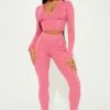 Fashion Nova The Headliner Legging Set - Pink Legging Sets