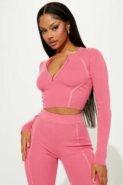 Fashion Nova The Headliner Legging Set - Pink Legging Sets