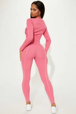 Fashion Nova The Headliner Legging Set - Pink Legging Sets