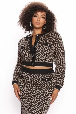 Fashion Nova Sweater Sets Lily Skirt Set - Black/combo