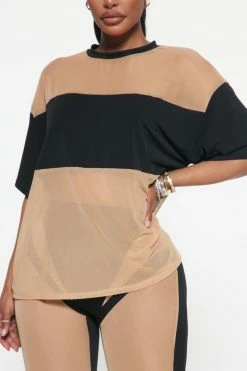 Fashion Nova Into You Mesh Legging Set - Black Legging Sets