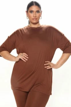 Fashion Nova Legging Sets Weekend Vibes Legging Set - Brown