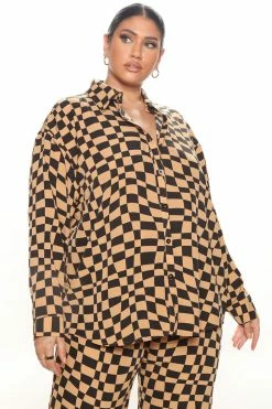 Fashion Nova Wide Leg Sets Checking You Out Pant Set - Black/combo