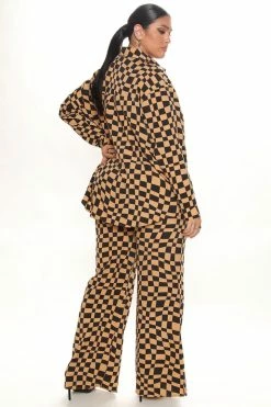 Fashion Nova Wide Leg Sets Checking You Out Pant Set - Black/combo