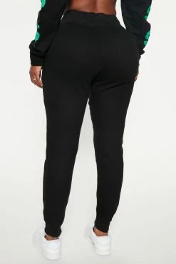 Fashion Nova Stay Hungry Graphic Jogger Pant - Black Matching Separates