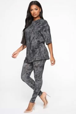 Fashion Nova Chelsea Legging Set - Black Legging Sets