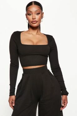 Fashion Nova Put Together Pant Set - Black