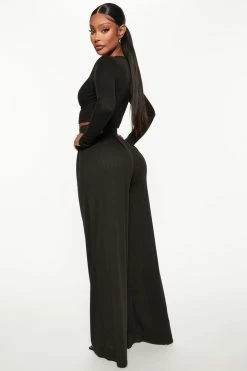 Fashion Nova Put Together Pant Set - Black