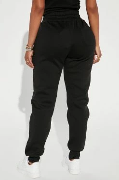 Fashion Nova Bulls Set Up Jogger - Black Matching Separates