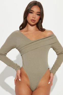 Fashion Nova Wide Leg Sets Bethany Pant Set - Olive