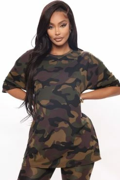 Fashion Nova Legging Sets Weekend Vibes Camo Legging Set - Brown/combo