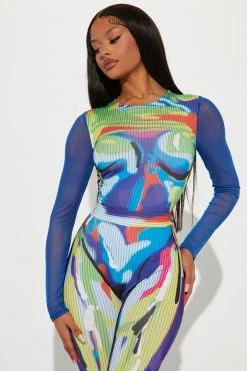 Fashion Nova Body Is Art Legging Set - Royal