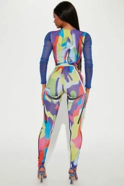 Fashion Nova Body Is Art Legging Set - Royal