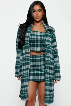 Fashion Nova Monica 3 Piece Skirt Set - Hunter