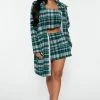 Fashion Nova Monica 3 Piece Skirt Set - Hunter