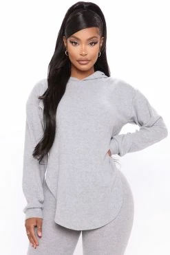 Fashion Nova Legging Sets Cutting Corners Legging Set - H.Grey