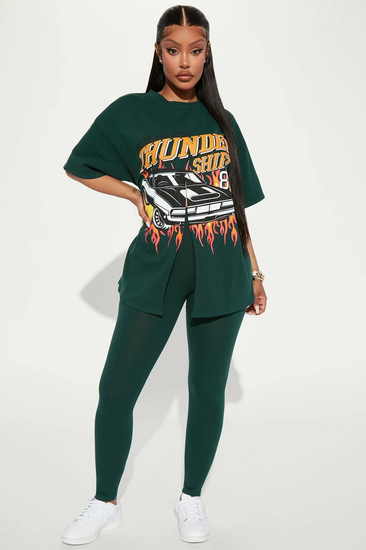 Fashion Nova Thunder Shift Legging Set - Hunter