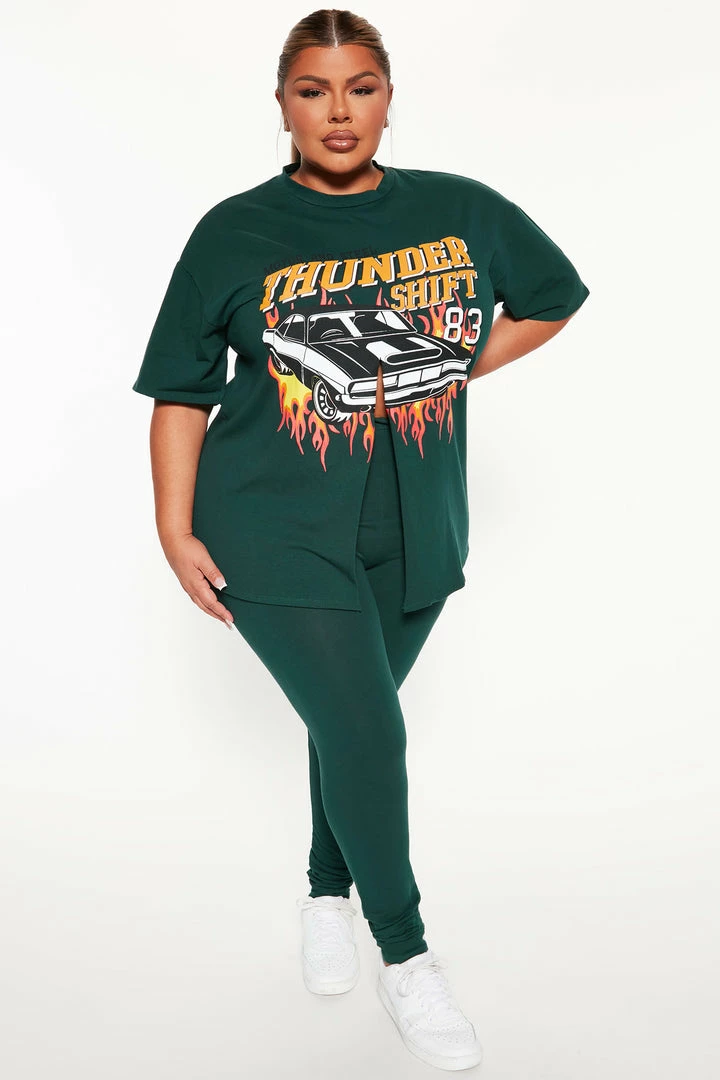 Fashion Nova Thunder Shift Legging Set - Hunter