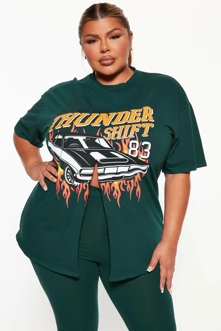 Fashion Nova Thunder Shift Legging Set - Hunter