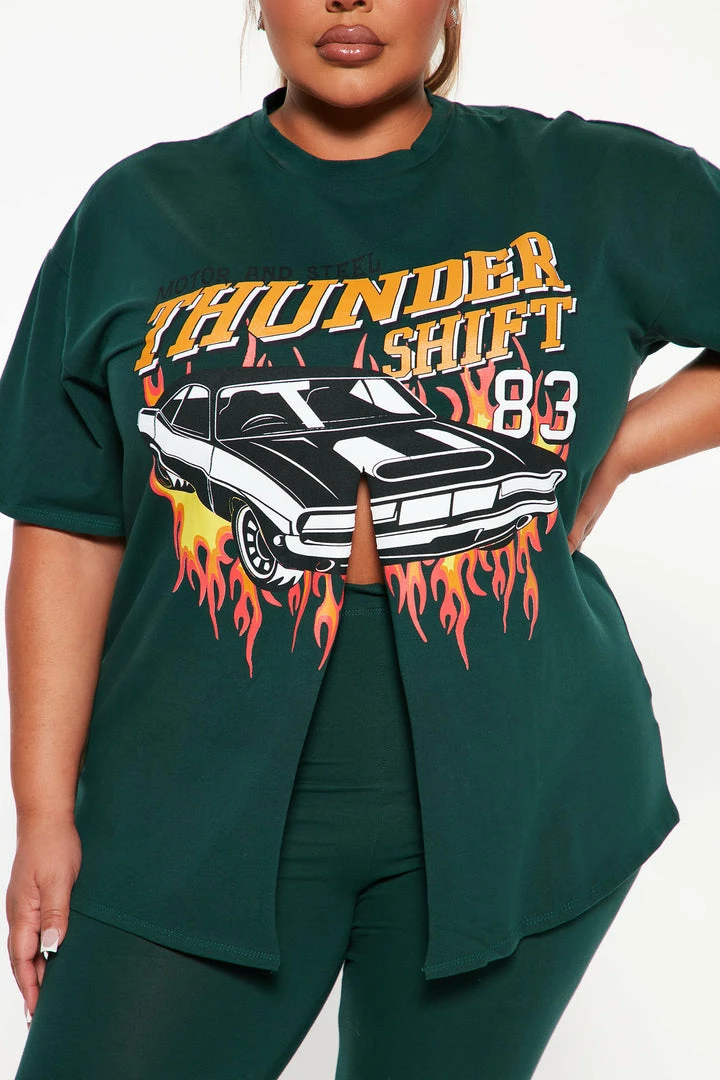 Fashion Nova Thunder Shift Legging Set - Hunter