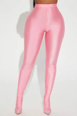 Fashion Nova Keep Up With Me Legging Set - Pink Legging Sets